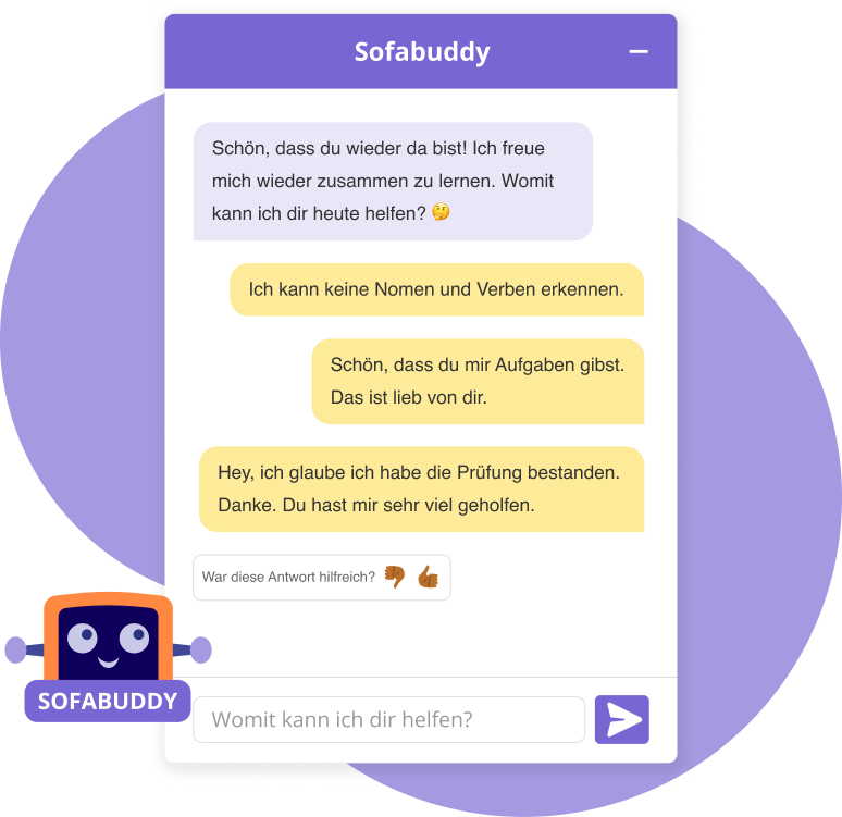 Beispiel vom Sofabuddy Chatfenster